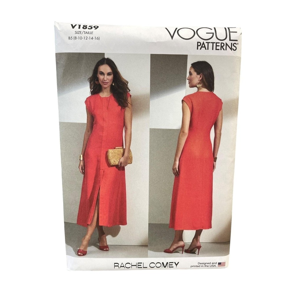 Vogue V1859 Rachel Comey Misses Dress B5 (8-10-12-14-16) Modern‎
